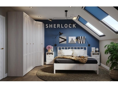 Спальный гарнитур Sherlock (дуб сонома). Композиция №10